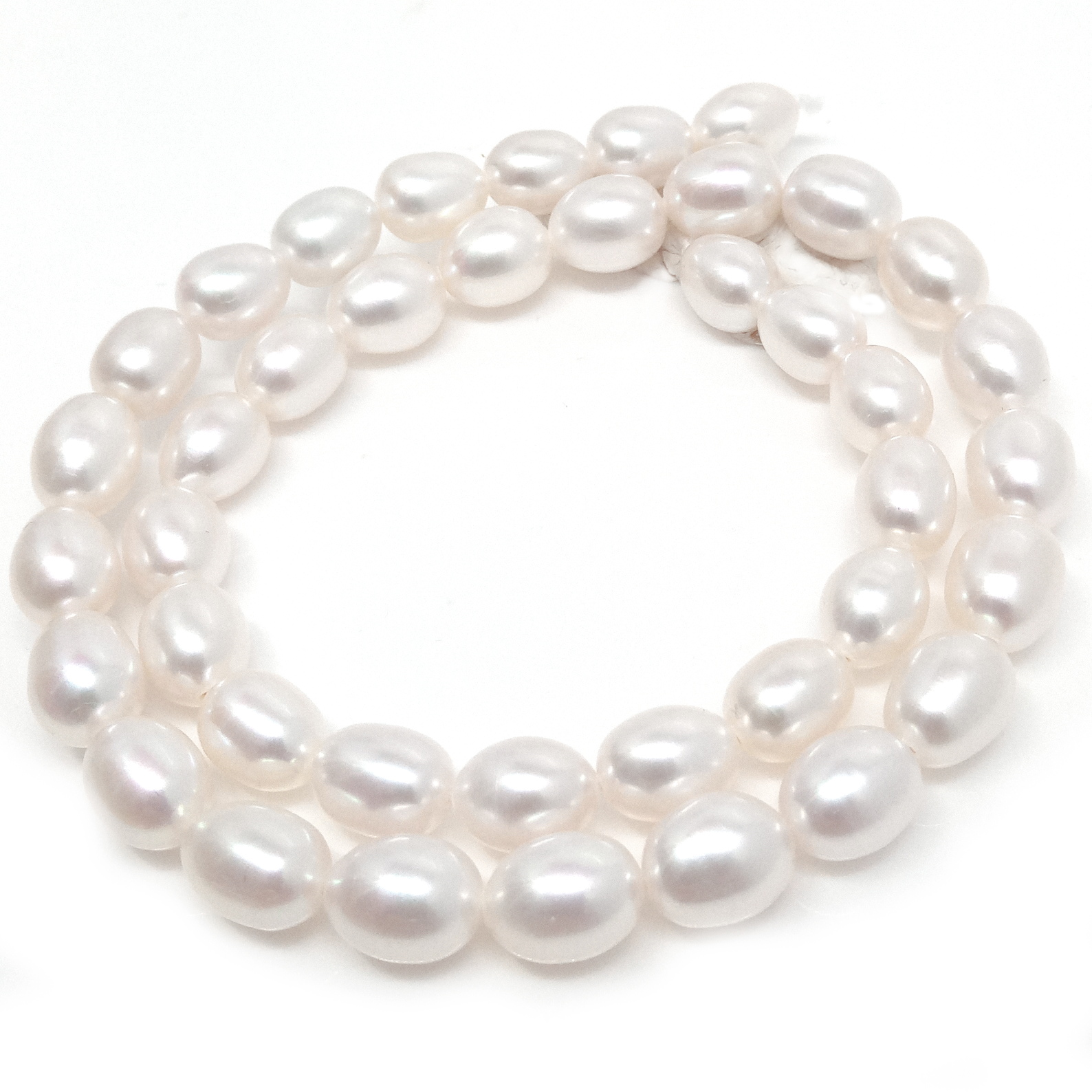 White 7.5-8mm AAA Elliptical Pearls